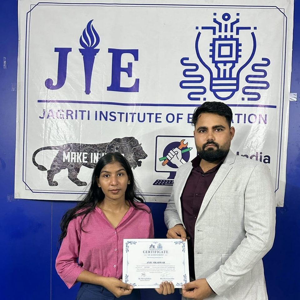 Anju – 1st position in MS Word