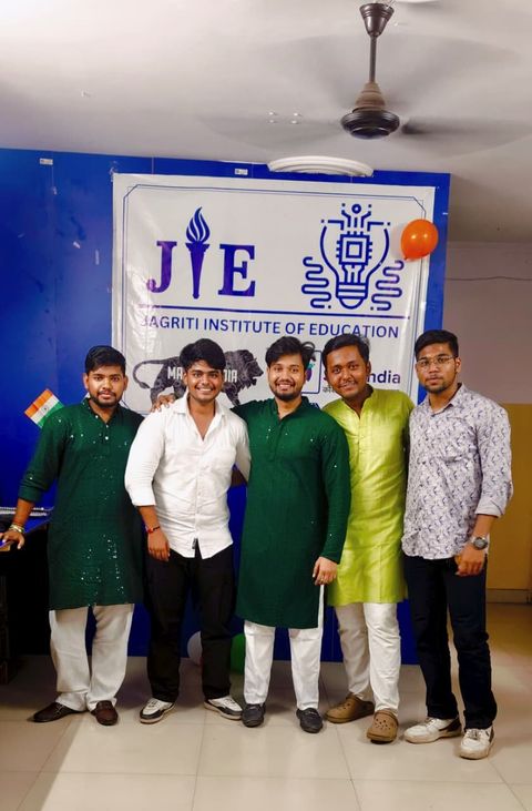 Teacher and students – 79th Independence Day with our students